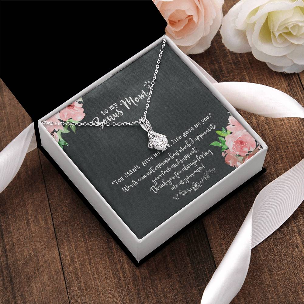 Bonus Mom Necklace Stepmom Gift Alluring Beauty Necklace
