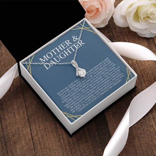 To Daughter Alluring Beauty Necklace Gift For Daughter From Mom - Daughter Necklace From Mom Sentimental Alluring Beauty Necklace