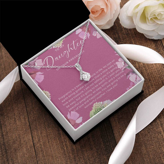 Pregnancy Gift For Daughter Expecting Mom Gift Pregnant Daughter Gift From Mom New Mom Baby Shower Gift Mom To Be Gift Congratulations Alluring Beauty Necklace