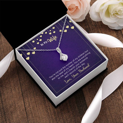 To My Wife Necklace Alluring Beauty Necklace
