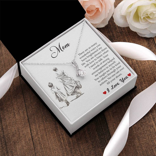 Mom You've Brightened My Life Alluring Beauty Necklace Alluring Beauty Necklace