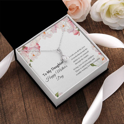 To My Daughter - Happy Mother's Day - Gift For Daughter - Mothers Day Gift From Daughter Mom Gift From Son Mom Necklace Alluring Beauty Necklace