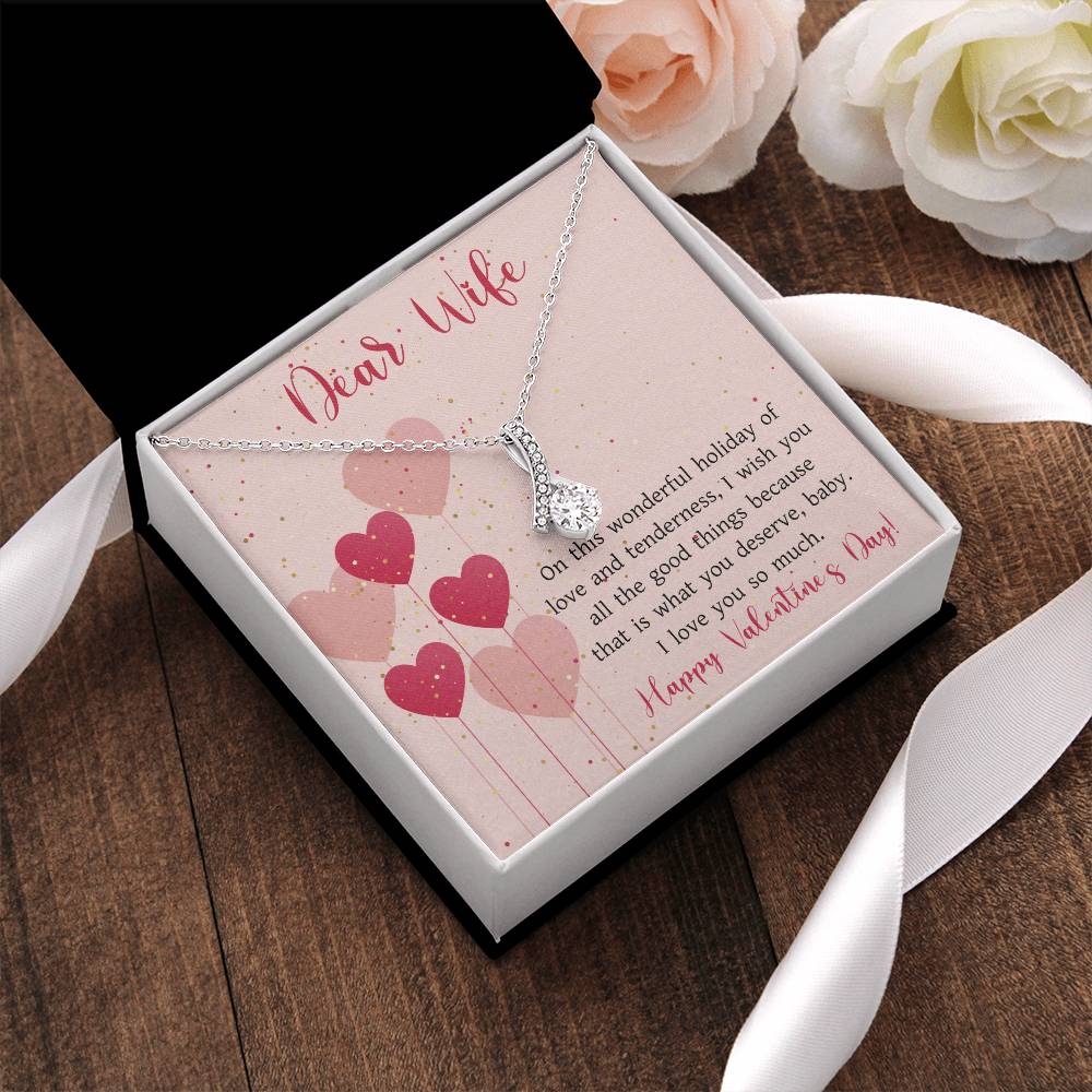 Romantic Valentines Gift For Wife  Valentine's Day For Wife 2022 Alluring Beauty Necklace