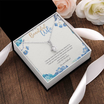 To My Beautiful Wife - Take My Heart Necklace - Necklace Gift For Fiancée Romantic Alluring Beauty Necklace