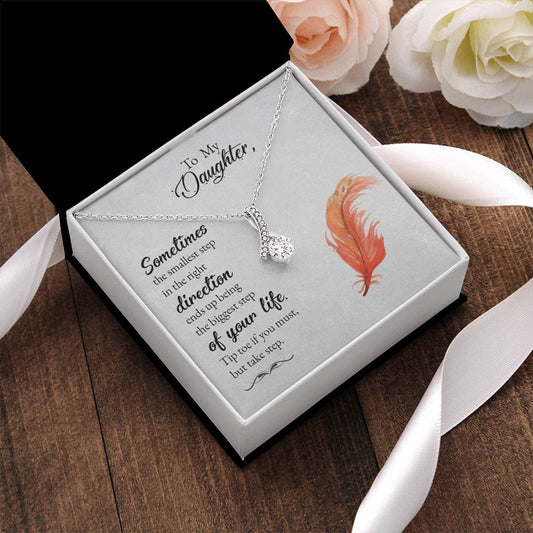 To My Daughter  Alluring Beauty Necklace For Daughter  Best Gift For Daughter Alluring Beauty Necklace