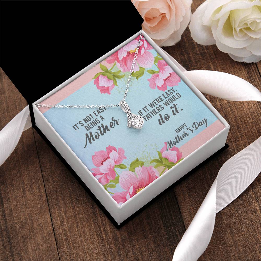 Beautiful Sparkly Happy Mother's Day Pendant Alluring Beauty Necklace