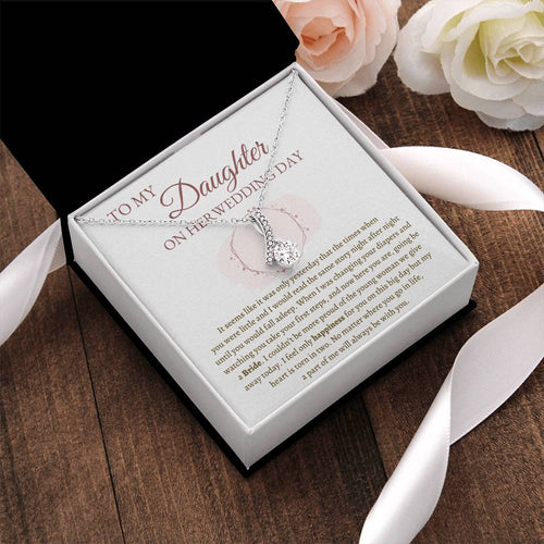 Alluring Necklace Wedding Gift For Daughter - A Part Of Me Will Always Be With You Alluring Beauty Necklace