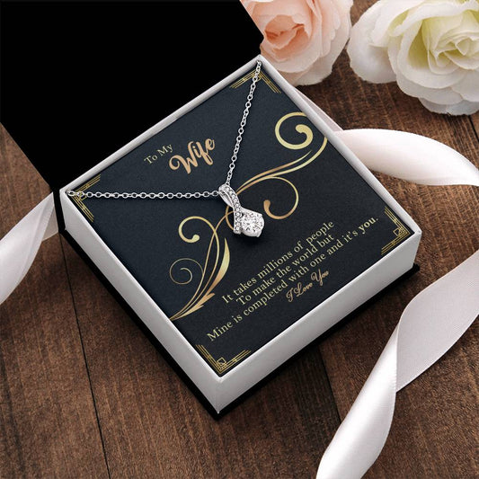 To My Wife - It's You - Necklace Alluring Beauty Necklace