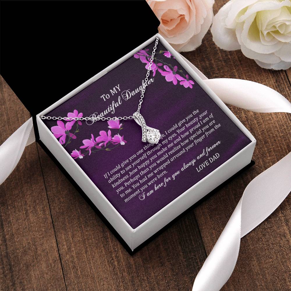 To My Daughter Alluring Beauty Necklace 3  Alluring Beauty Necklace