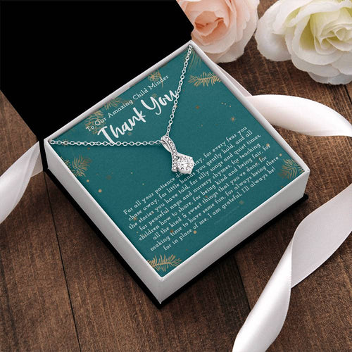 Thank You Gift For Child Minder Child Minder Appreciation Gift  Child Minder Leaving Gift Childminder Christmas Gift Child Minder Necklace Alluring Beauty Necklace