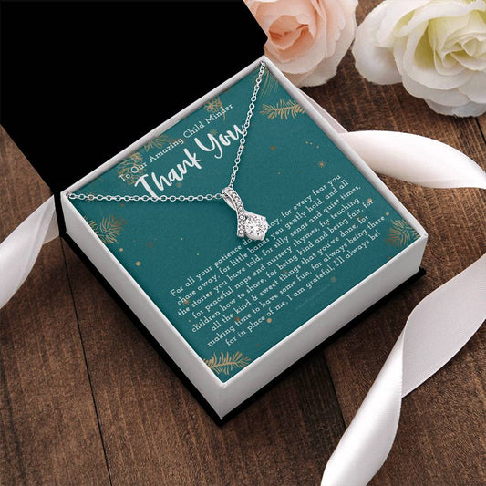 Thank You Gift For Child Minder Child Minder Appreciation Gift  Child Minder Leaving Gift Childminder Christmas Gift Child Minder Necklace Alluring Beauty Necklace