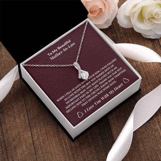 To My Beautiful Mother-In-Law  From Daughter-In-Law  Alluring Beauty Necklace Alluring Beauty Necklace