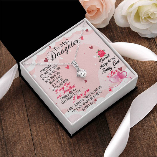 Best Daughter In World Alluring Beauty Necklace