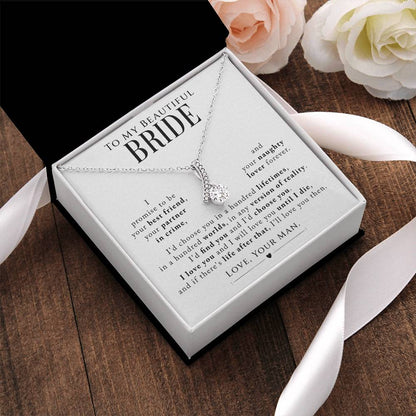 Beautiful Bride I Promise Eternity Necklace Alluring Beauty Necklace
