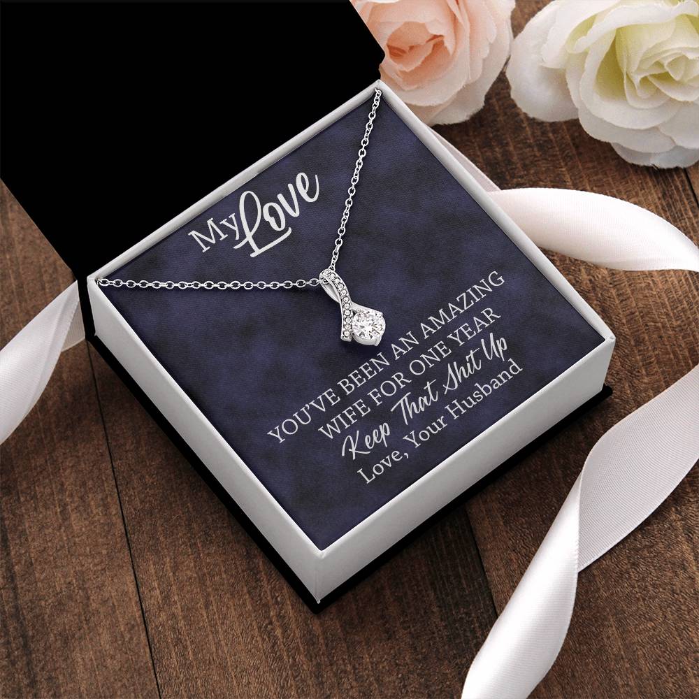 Amazing Wife - 1St Anniversary Gift For Wife Alluring Beauty Necklace