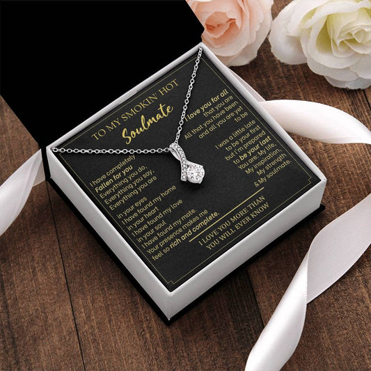 Gift For Your Soulmate - Your Presence Makes Me Complete - Alluring 1  Alluring Beauty Necklace