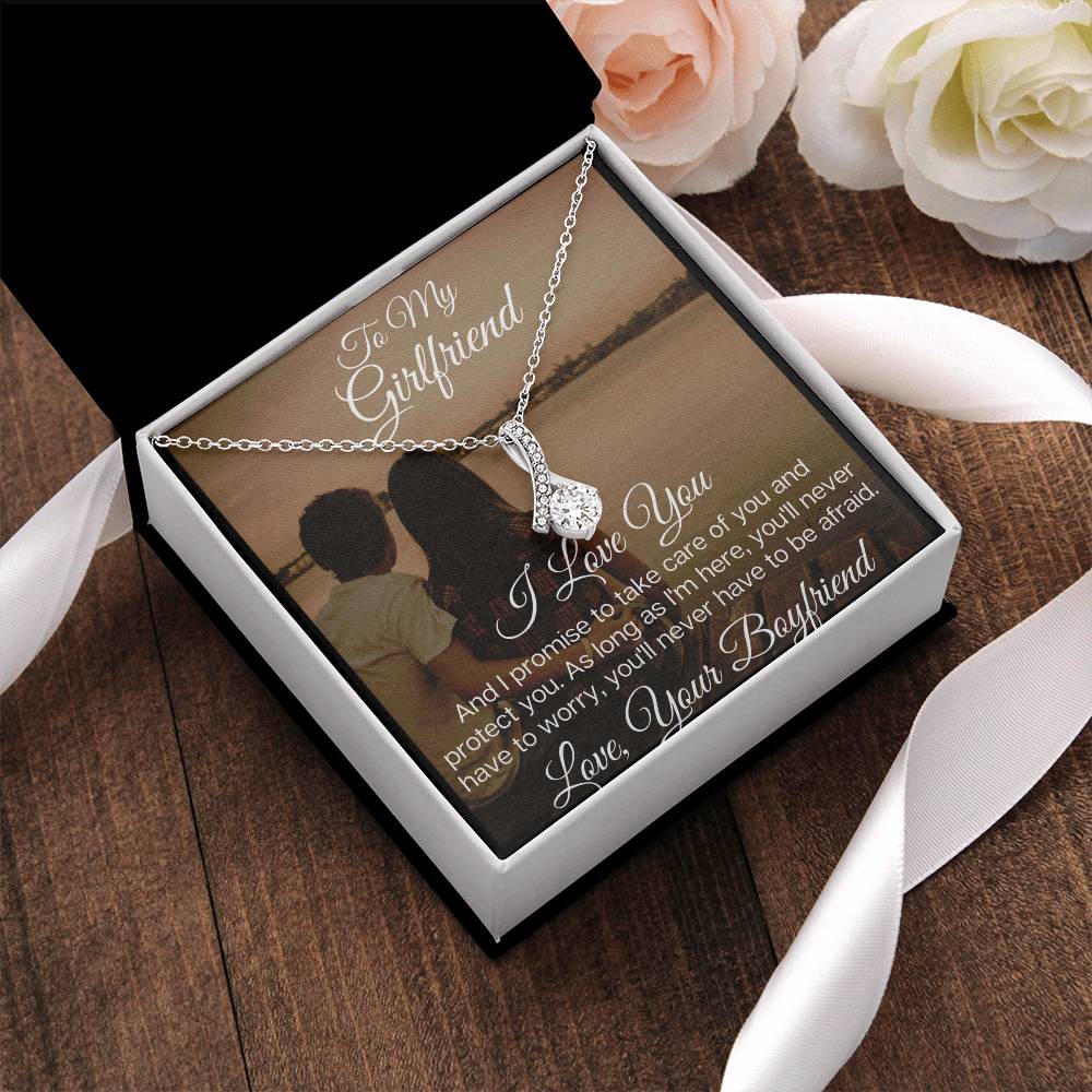 To My Beautiful Girlfriend - The Stunning Alluring Beauty Necklace Alluring Beauty Necklace