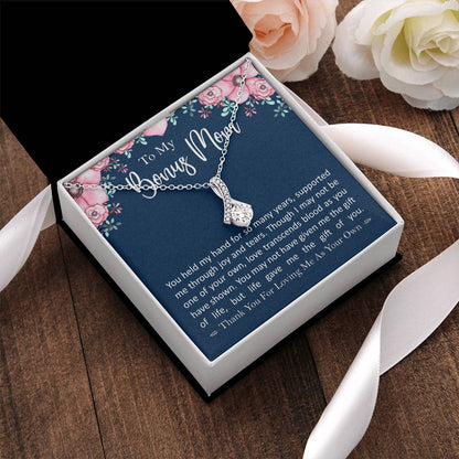 To My Bonus Mom - Love Transcends Blood Alluring Beauty Necklace