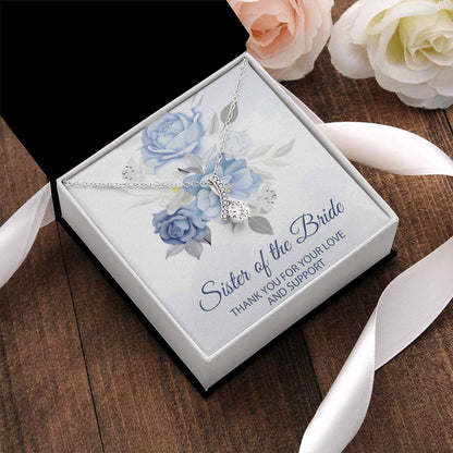 Sister Of The Bride Jewelry Box Sister Of The Bride Necklace Sister In Law Wedding Day Gift Sister Of The Groom Wedding Wedding Necklace Alluring Beauty Necklace