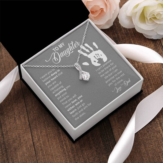 To My Daughter Alluring Beauty Necklace Alluring Beauty Necklace