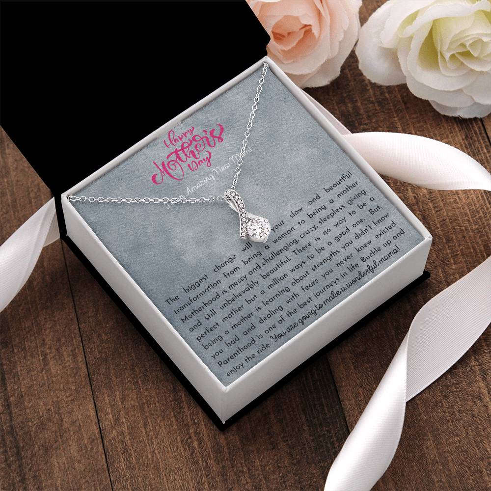 To My Amazing Mother Love Your Son Dragonfly Necklace  Gift For Mom  Mom's Birthday Mother's Day Christmas Gift Alluring Beauty Necklace