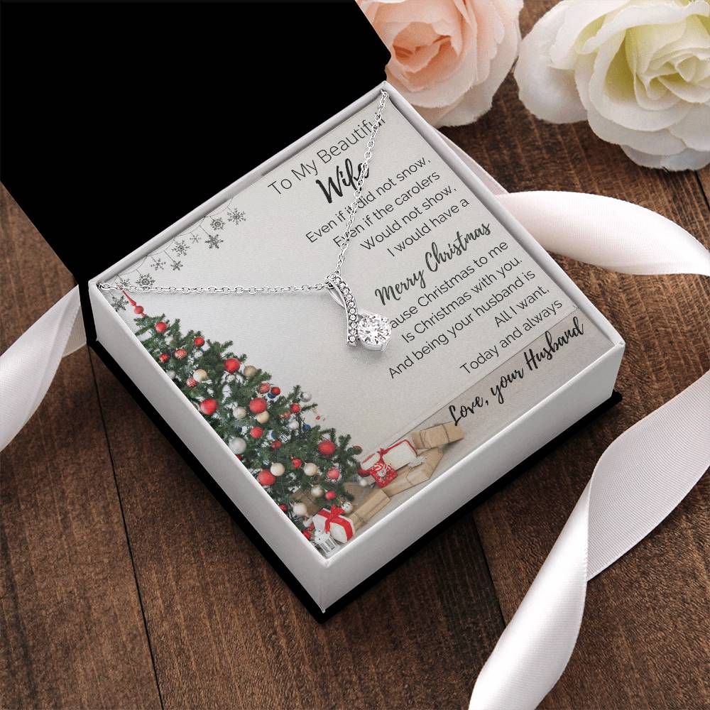 To My Beautiful Wife - Merry Christmas - Alluringbeauty 1 Alluring Beauty Necklace