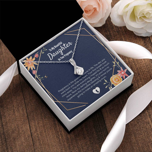 Alluring Beauty Necklace Daughter Pregnancy Gift For Daughter Baby Shower Gift For Mom To Be Gift For Expecting Mom Gift Pregnant Daughter Alluring Beauty Necklace