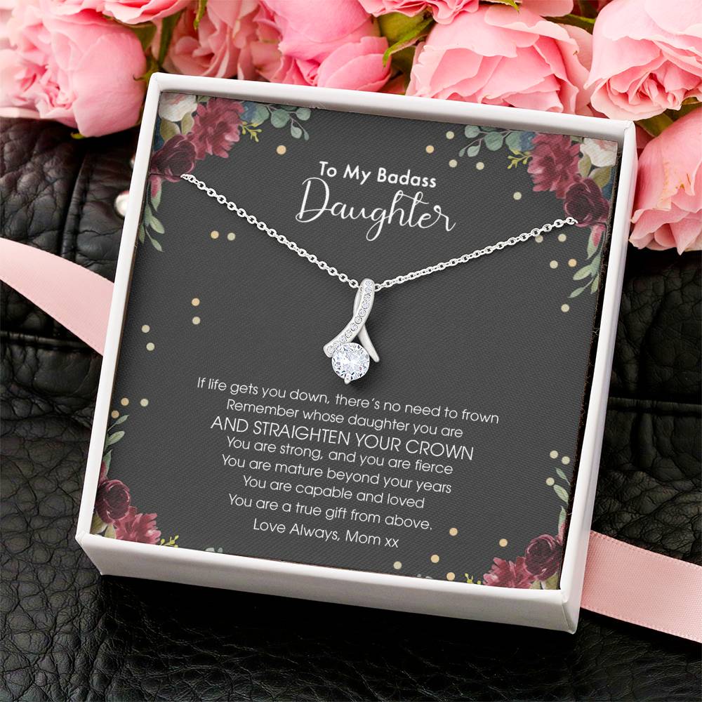 Best Seller To My Daughter - Necklace Gift From Mom Alluring Beauty Necklace