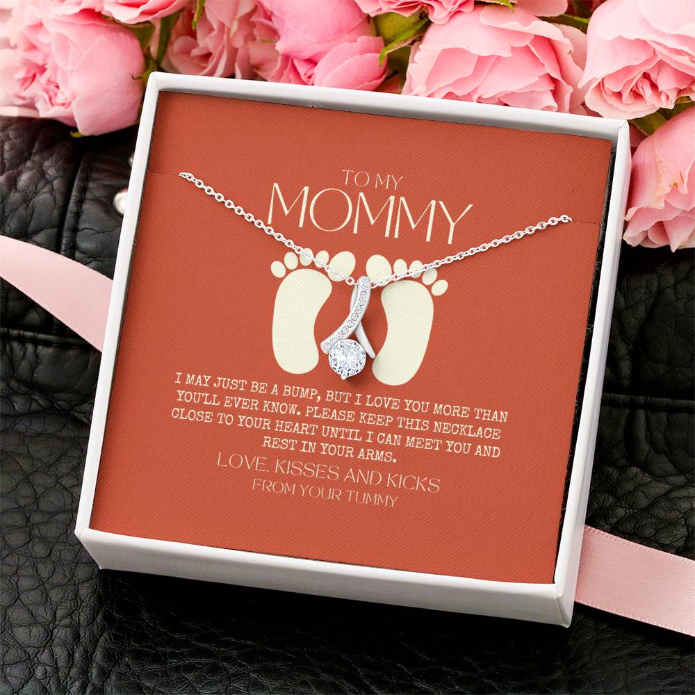 Baby Shower Gift New Mommy Necklace Pregnant Wife Gift To My Mommy 1  Alluring Beauty Necklace