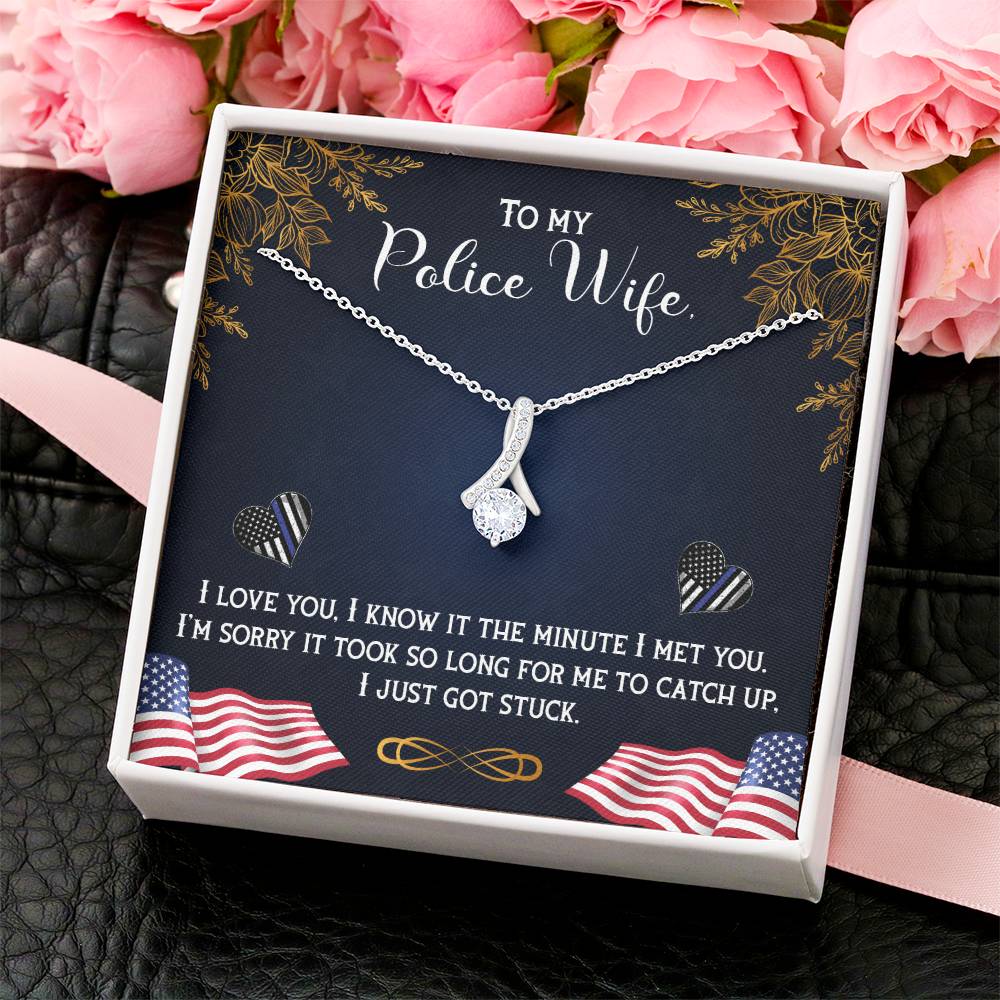 Beautiful Sparkly Pendant Police Wife Alluring Beauty Necklace