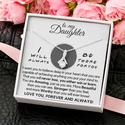 To My Daughter - Forever Love Mother's Day Necklace Gift Set Daughter Gift From Mom Anniversary Alluring Beauty Necklace