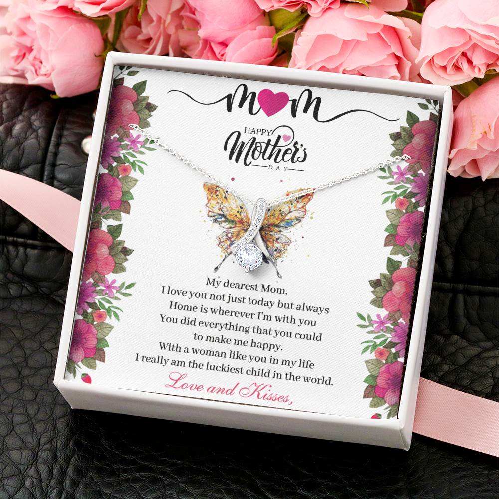 Alluring Beauty Necklace - To My Dearest Mom Mother's Day Gifts Alluring Beauty Necklace