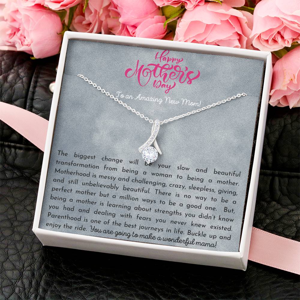 To My Amazing Mother Love Your Son Dragonfly Necklace  Gift For Mom  Mom's Birthday Mother's Day Christmas Gift Alluring Beauty Necklace