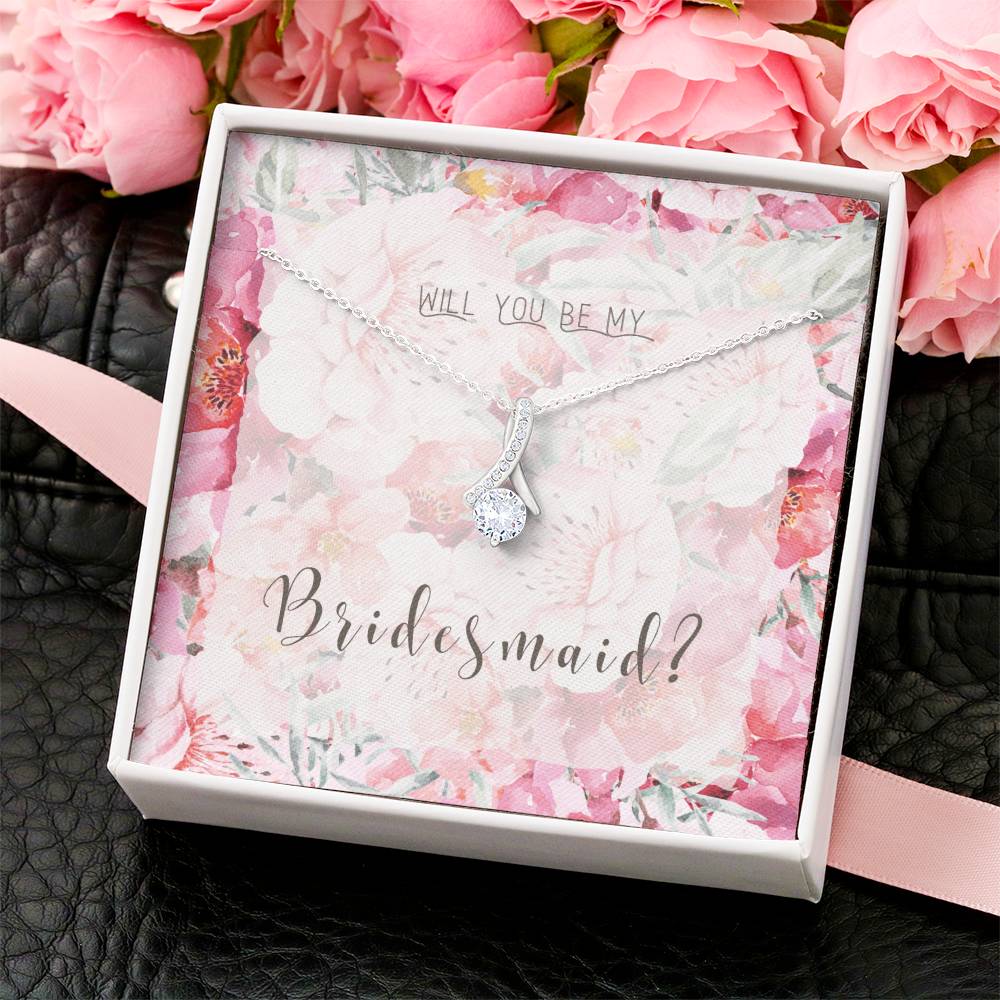 Bridesmaid Proposal Necklace Bridesmaid Proposal Jewelry Bridesmaid Proposal Matron Of Honor Gift Maid Of Honor Gift Alluring Beauty Necklace