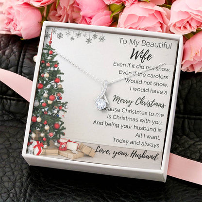 To My Beautiful Wife - Merry Christmas - Alluringbeauty 1 Alluring Beauty Necklace