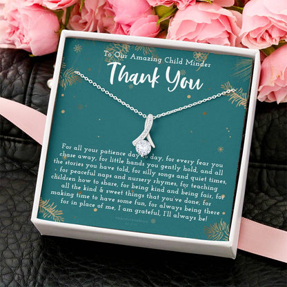Thank You Gift For Child Minder Child Minder Appreciation Gift  Child Minder Leaving Gift Childminder Christmas Gift Child Minder Necklace Alluring Beauty Necklace