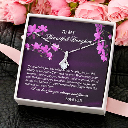 To My Daughter Alluring Beauty Necklace 3  Alluring Beauty Necklace