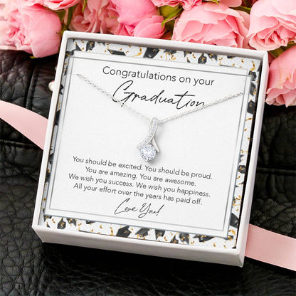 The Beauty Of Love Necklace College Graduation Gift For Her Phd Graduation Gift For Daughter High School Graduation Gift For Best Friend Doctorate Alluring Beauty Necklace
