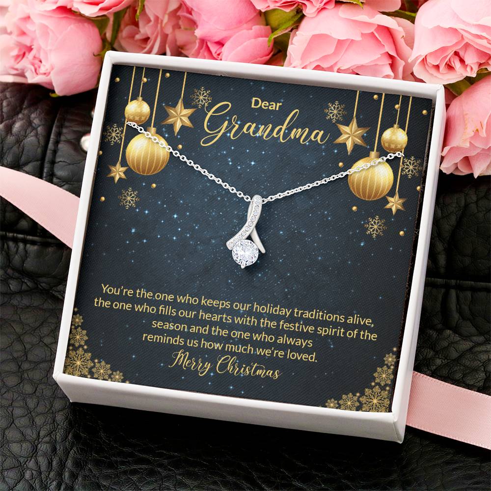Christmas Gift For Grandma Grandmother Necklace Diamond Necklace Nana Mama Grandparents For Women For Her Alluring Beauty Necklace