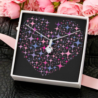 Pink Heart Alluring Beauty Necklace