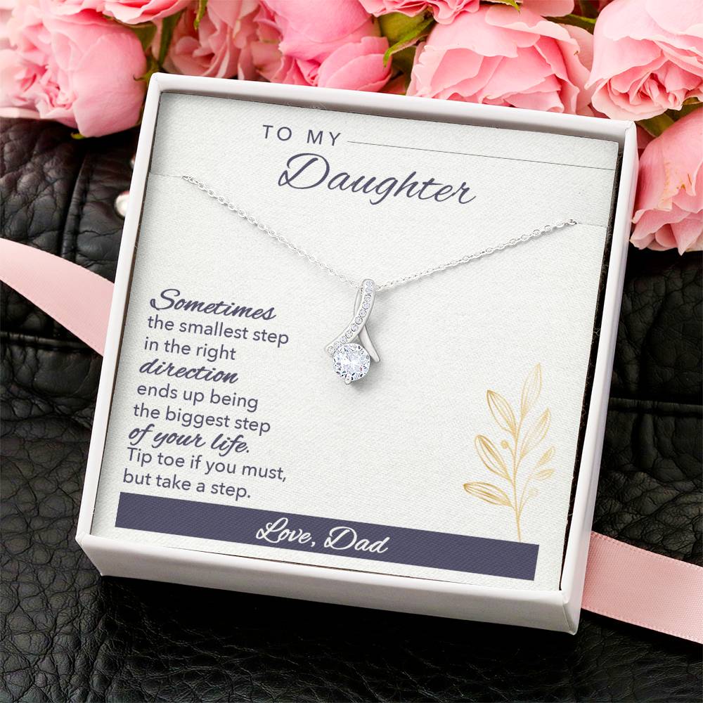 To Daughter Alluring Beauty Necklace Gift  - Gift For Daughter From Dad To My Daughter Necklace Daughter Gift From Dad Daughter Birthday Alluring Beauty Necklace