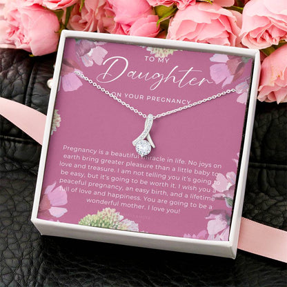 Pregnancy Gift For Daughter Expecting Mom Gift Pregnant Daughter Gift From Mom New Mom Baby Shower Gift Mom To Be Gift Congratulations Alluring Beauty Necklace
