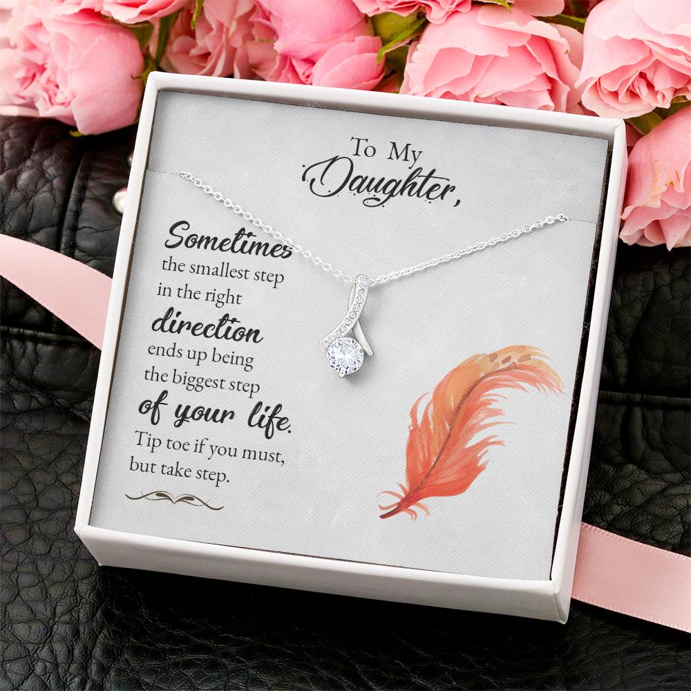 To My Daughter  Alluring Beauty Necklace For Daughter  Best Gift For Daughter Alluring Beauty Necklace