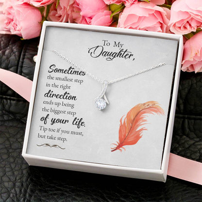 To My Daughter  Alluring Beauty Necklace For Daughter  Best Gift For Daughter Alluring Beauty Necklace