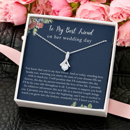 To My Best Friend On Her Wedding Day Alluring Necklace Alluring Beauty Necklace