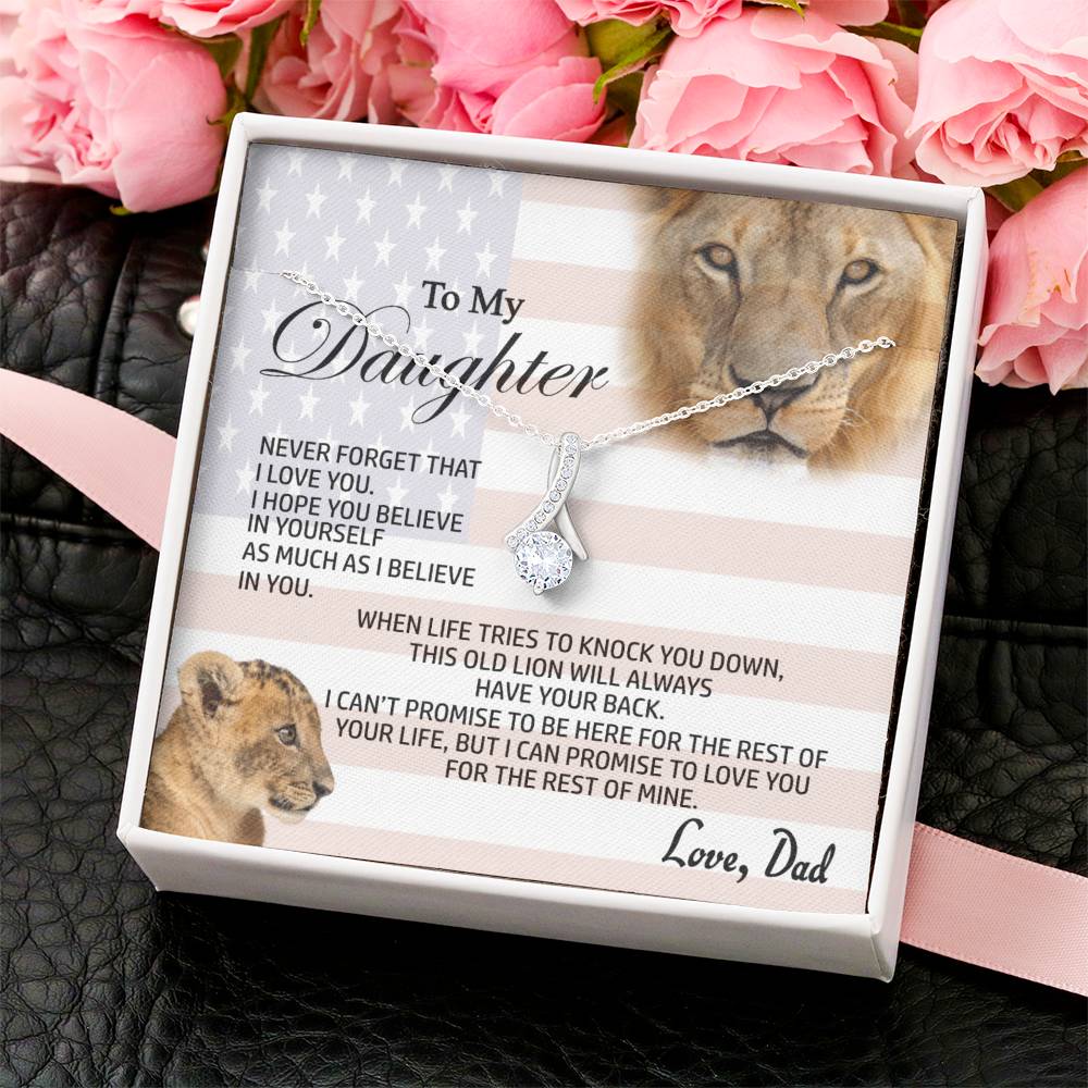 Best Gift For Daughter From Dad Alluring Beauty Shineon Necklace With Pod Message Card 1  Alluring Beauty Necklace