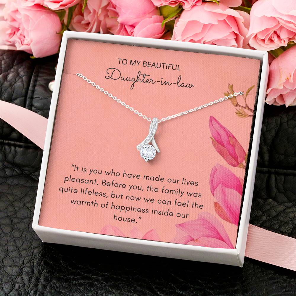 Customize Gift For A Daughter-In-Law  Anniversary Gift For Daughter-In-Law Birthday Gift Idea For Daughter-In-Law Alluring Beauty Necklace