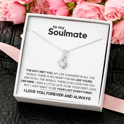 To My Soulmate My Heart Is Yours - Gift Necklace Alluring Beauty Necklace