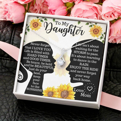 To My Daughter - Alluring Beauty Necklace For Gift - Gift For Daughter 2 Alluring Beauty Necklace