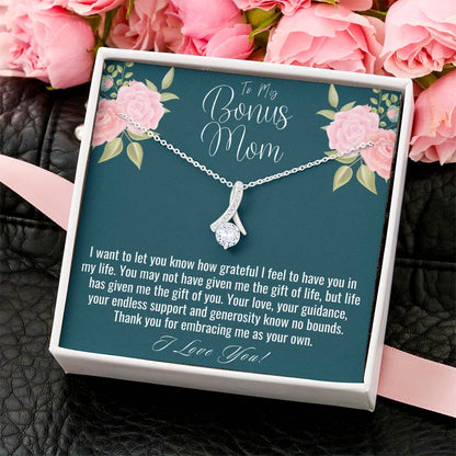 Bonus Mom Gift Mothers Day Gift For Step Mom Stepmom Birthday Gift Jewelry Gift For Bonus Mom From Stepsonstepdaughter Alluring Beauty Alluring Beauty Necklace